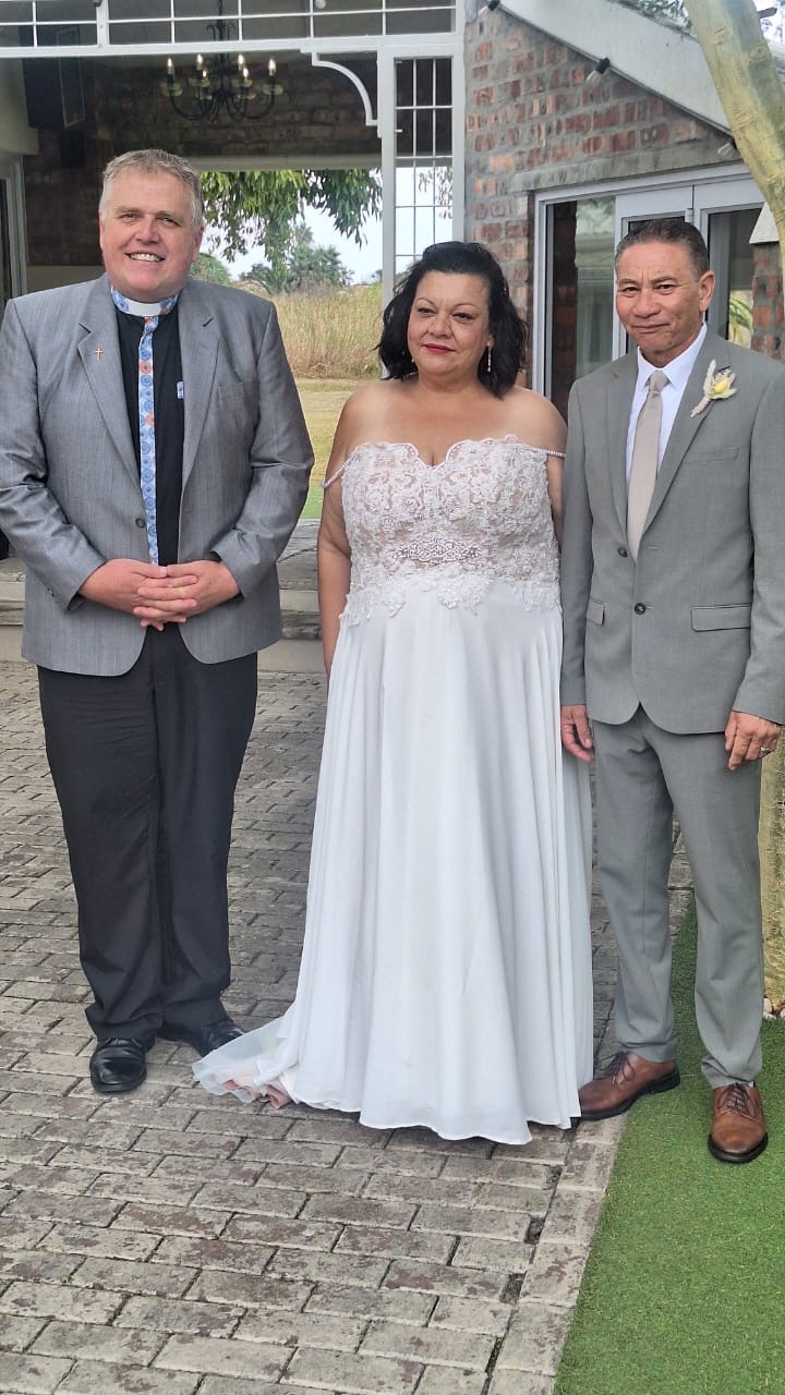 Wedding ceremony by Dr. Gerrit Rademeyer in Malmesbury