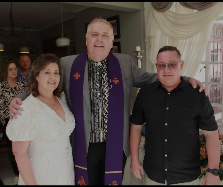 Wedding ceremony by Dr. Gerrit Rademeyer in Malmesbury