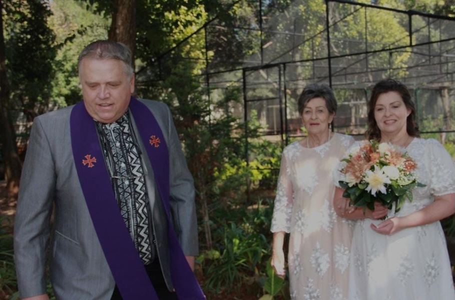 Wedding ceremony by Dr. Gerrit Rademeyer in Malmesbury