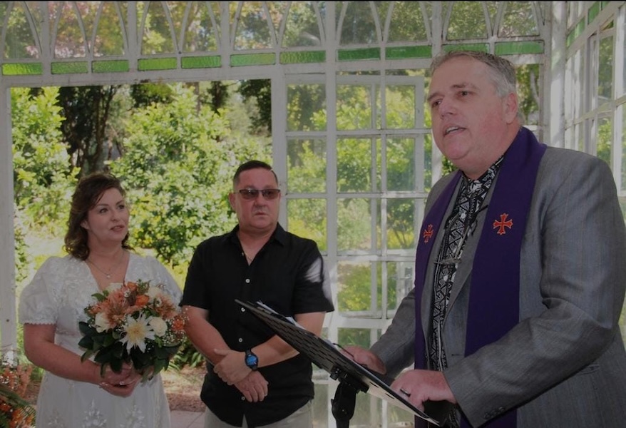 Wedding ceremony by Dr. Gerrit Rademeyer in Malmesbury