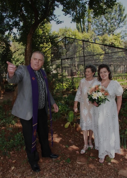Wedding ceremony by Dr. Gerrit Rademeyer in Malmesbury