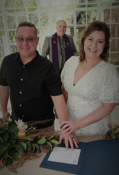 Wedding ceremony by Dr. Gerrit Rademeyer in Malmesbury