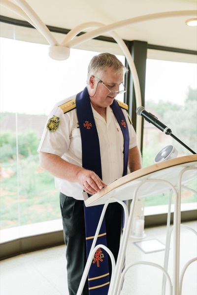Wedding ceremony by Dr. Gerrit Rademeyer in Malmesbury