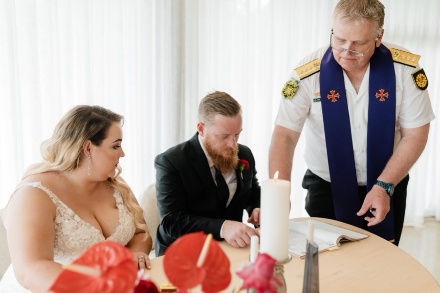 Wedding ceremony by Dr. Gerrit Rademeyer in Malmesbury