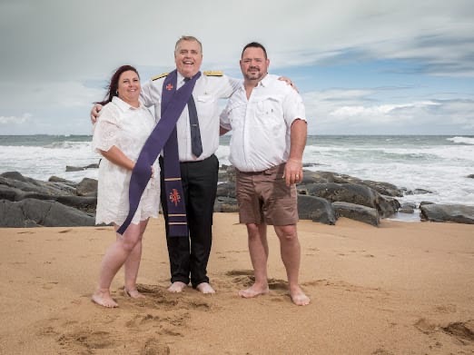 Wedding ceremony by Dr. Gerrit Rademeyer in Malmesbury