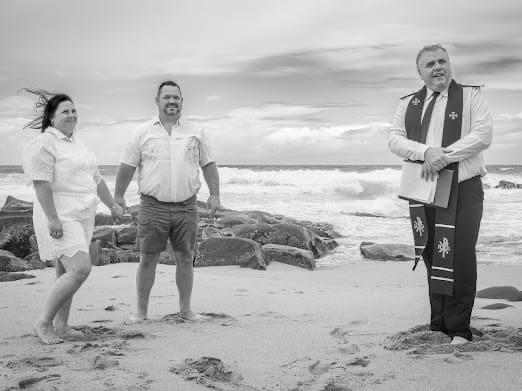 Wedding ceremony by Dr. Gerrit Rademeyer in Malmesbury