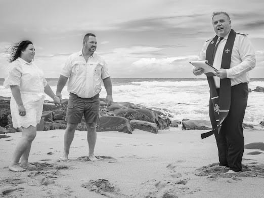 Wedding ceremony by Dr. Gerrit Rademeyer in Malmesbury