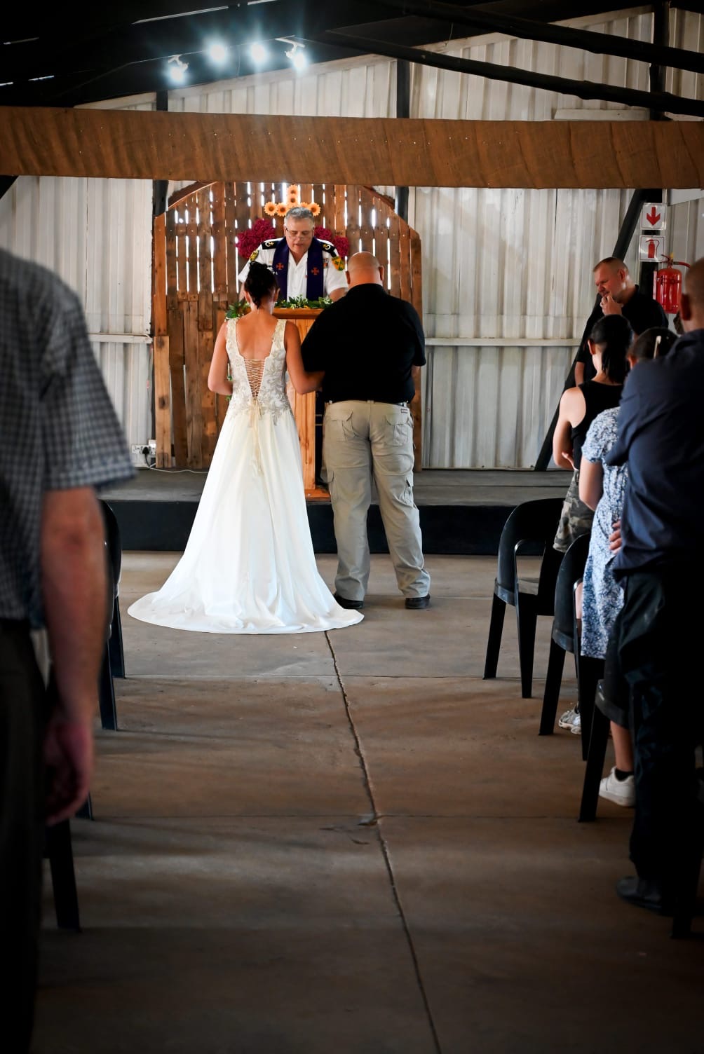 Wedding ceremony by Dr. Gerrit Rademeyer in Malmesbury