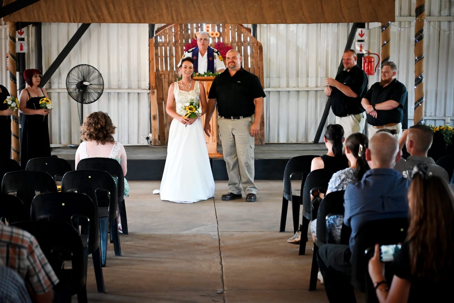 Wedding ceremony by Dr. Gerrit Rademeyer in Malmesbury