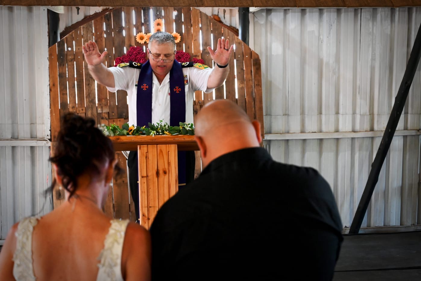 Wedding ceremony by Dr. Gerrit Rademeyer in Malmesbury